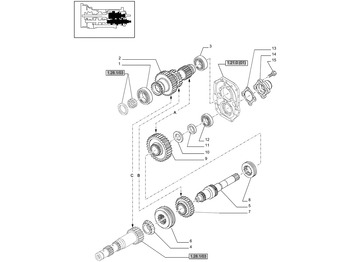 Växellåda och reservdelar NEW HOLLAND
