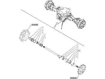 Drivaxel NEW HOLLAND