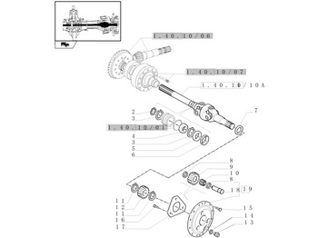Drivaxel NEW HOLLAND