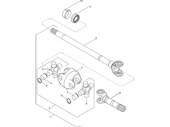 Drivaxel NEW HOLLAND