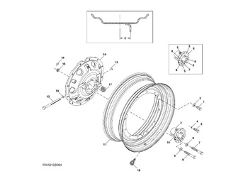 Däck och fälgar JOHN DEERE
