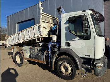 Tippbil lastbil, Kranbil Renault Midlum 270 **TIPPER+FASSI CRANE-FRENCH TRUCK**: bild 2