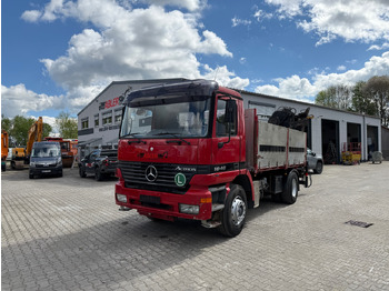 Flakbil, Kranbil Mercedes-Benz 1840 Actros 2-Seiten-Kipper mit Kran Hiab 125-3 mit Funk: bild 2