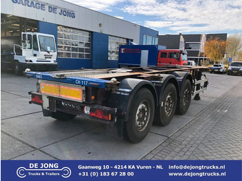 Containerbil/ Växelflak semitrailer DESOT