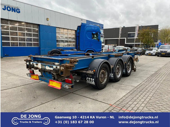 Containerbil/ Växelflak semitrailer VAN HOOL