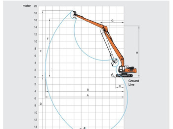 Bandgrävare Hitachi ZX350 Long Reach Super Long Front 22 Meters SLF: bild 3