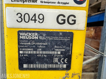 Vält 2018 Wacker Neuson DPU5545Hech vibroplate 425 kg: bild 4 Vält 2018 Wacker Neuson DPU5545Hech vibroplate 425 kg: bild 4