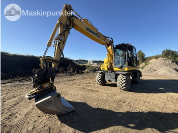 Grävmaskin på däck KOMATSU PW160
