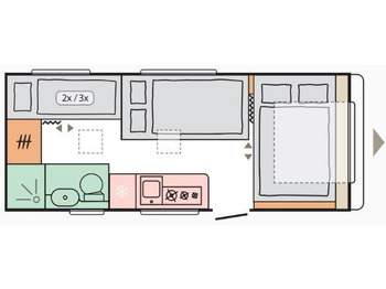 Husvagn Adria Adora 573 PT* Fb-Temp.*Alde-Warmwasser-Hz.: bild 4 Husvagn Adria Adora 573 PT* Fb-Temp.*Alde-Warmwasser-Hz.: bild 4