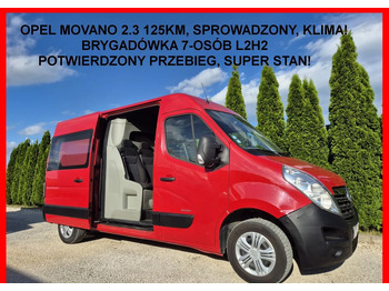 Dubbelhytt transportbil OPEL