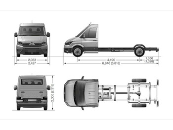 Chassi lastbil MAN TGE