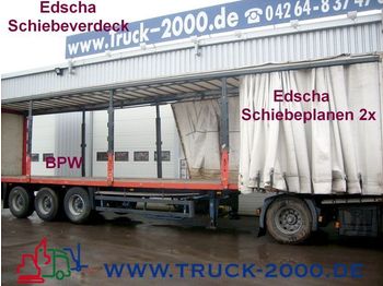 Kapelltrailer SCHMITZ 3 Achser Edscha Schiebeplane 2x + Schiebeverdeck: bild 1