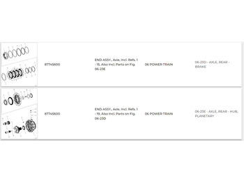 Axel och reservdelar CASE