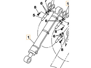 Hydraulcylinder CASE