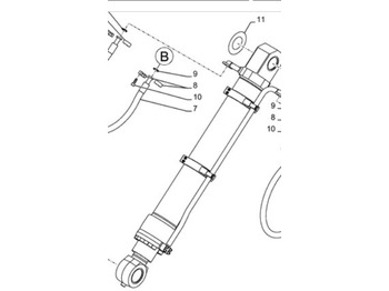 Hydraulcylinder CASE