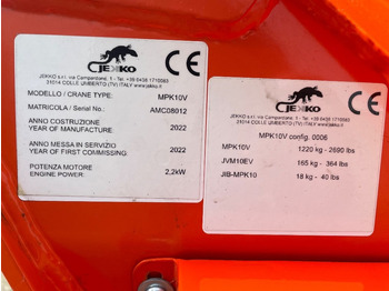 Minikran Jekko MPK 10 V: bild 3 Minikran Jekko MPK 10 V: bild 3