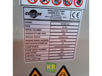 Ny Bevattningssystem Cogem D24 FMS80/3 motorpompset: bild 2