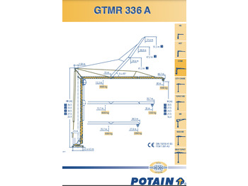 Självresande tornkran Potain GTMR 336A: bild 3 Självresande tornkran Potain GTMR 336A: bild 3