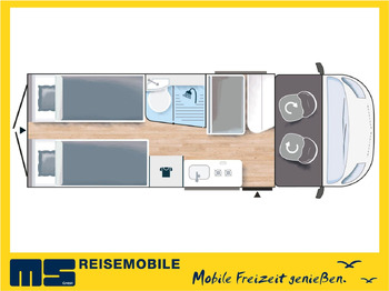 Campingbil Chausson V697 FIRST LINE / ZUBEHÖR-PAKET / EINZELBETTEN: bild 2