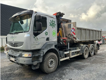 Lastbil 2011 RENAULT KERAX 460 TRIDEM TRUCK WITH CRANE AND CONTAINER: bild 3