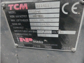 Eltruck Chariot élévateur TCM FB15-6: bild 5