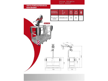 Ny Tillbehör för Lastbilskran Rotating Iron Work Basket CPGR-3H-F: bild 3