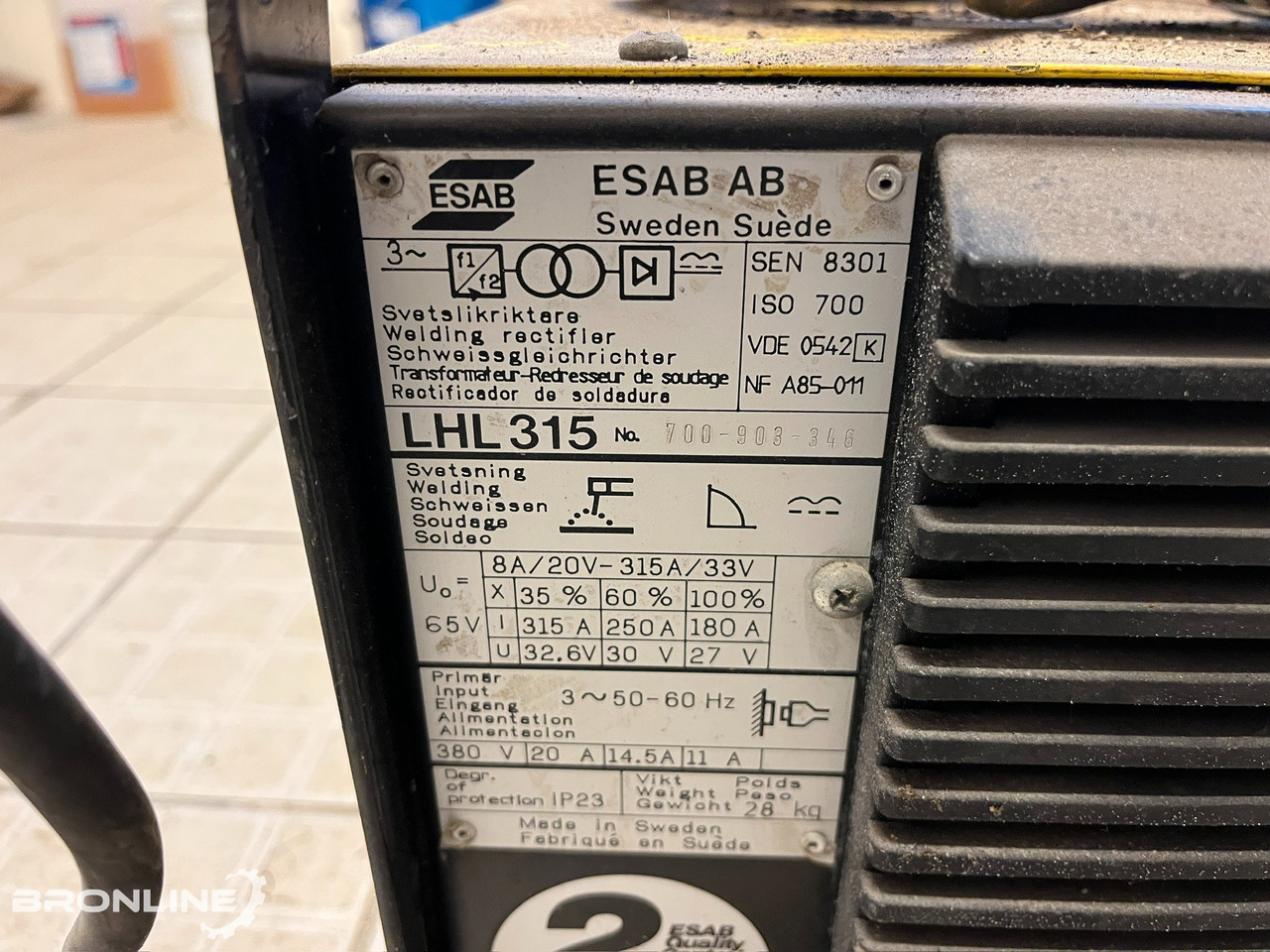 Esab LHL315 Keevitusaparaat - Svetsutrustning: bild 5 Esab LHL315 Keevitusaparaat - Svetsutrustning: bild 5