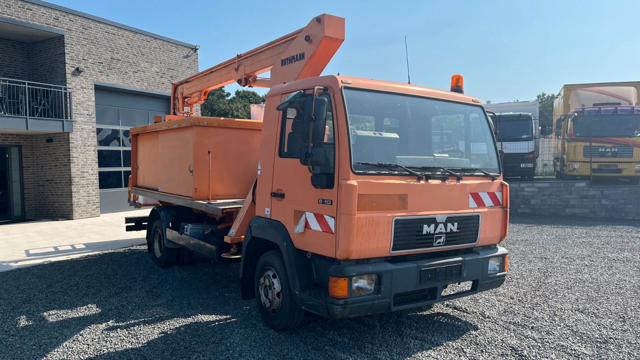 MAN 8.113 Steiger Hubarbeitsbühne Ruthmann MAN 8.113 Steiger Hubarbeitsbühne Ruthmann - Billift, Transportbil: bild 3 MAN 8.113 Steiger Hubarbeitsbühne Ruthmann MAN 8.113 Steiger Hubarbeitsbühne Ruthmann - Billift, Transportbil: bild 3