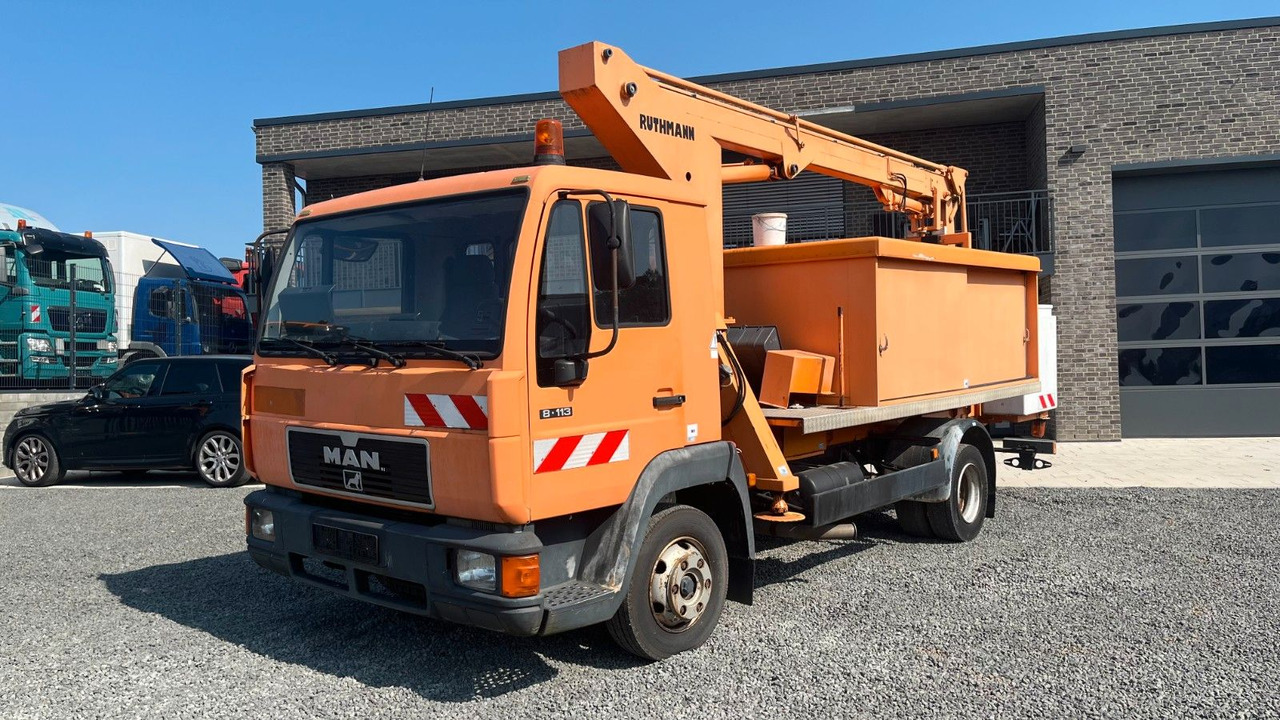 MAN 8.113 Steiger Hubarbeitsbühne Ruthmann MAN 8.113 Steiger Hubarbeitsbühne Ruthmann - Billift, Transportbil: bild 2 MAN 8.113 Steiger Hubarbeitsbühne Ruthmann MAN 8.113 Steiger Hubarbeitsbühne Ruthmann - Billift, Transportbil: bild 2