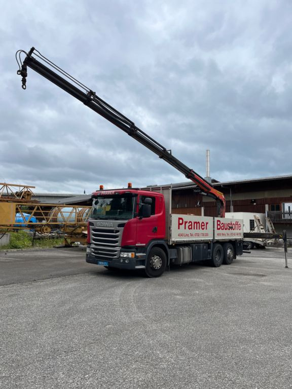 Scania G 410 LG 6x2 Kran Palfinger 20001 Scania G 410 LG 6x2 Kran Palfinger 20001 - Flakbil, Kranbil: bild 1 Scania G 410 LG 6x2 Kran Palfinger 20001 Scania G 410 LG 6x2 Kran Palfinger 20001 - Flakbil, Kranbil: bild 1