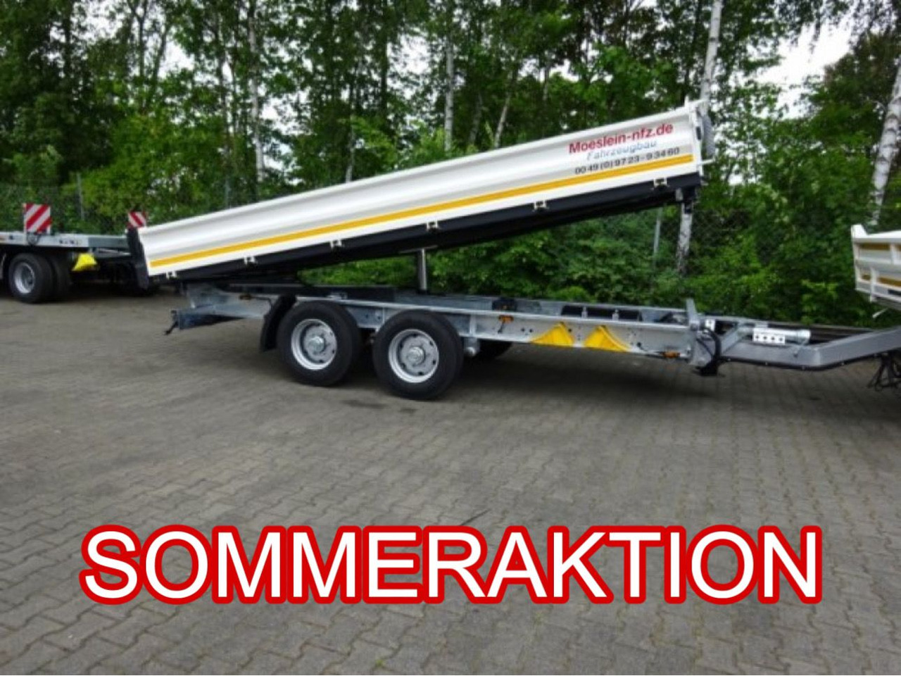 Möslein TTD 11 Weiß  neuer Tandem 3- Seitenkipper Tieflader-- Neufahrzeug -- - Tippsläp: bild 1 Möslein TTD 11 Weiß  neuer Tandem 3- Seitenkipper Tieflader-- Neufahrzeug -- - Tippsläp: bild 1