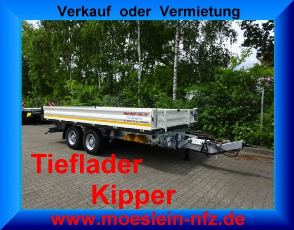 Möslein TTD 13 Weiß 13 t Tandem 3- Seitenkipper Tieflader-- Neufahrzeug -- - Tippsläp: bild 1 Möslein TTD 13 Weiß 13 t Tandem 3- Seitenkipper Tieflader-- Neufahrzeug -- - Tippsläp: bild 1