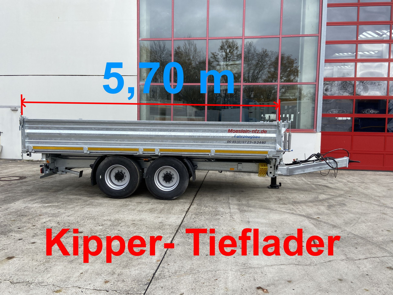Möslein TTD 14 5,70 m 14 t Kipper Tieflader 5,70 m lang, Breite Reifen-- Neufahrzeug -- - Tippsläp: bild 1 Möslein TTD 14 5,70 m 14 t Kipper Tieflader 5,70 m lang, Breite Reifen-- Neufahrzeug -- - Tippsläp: bild 1
