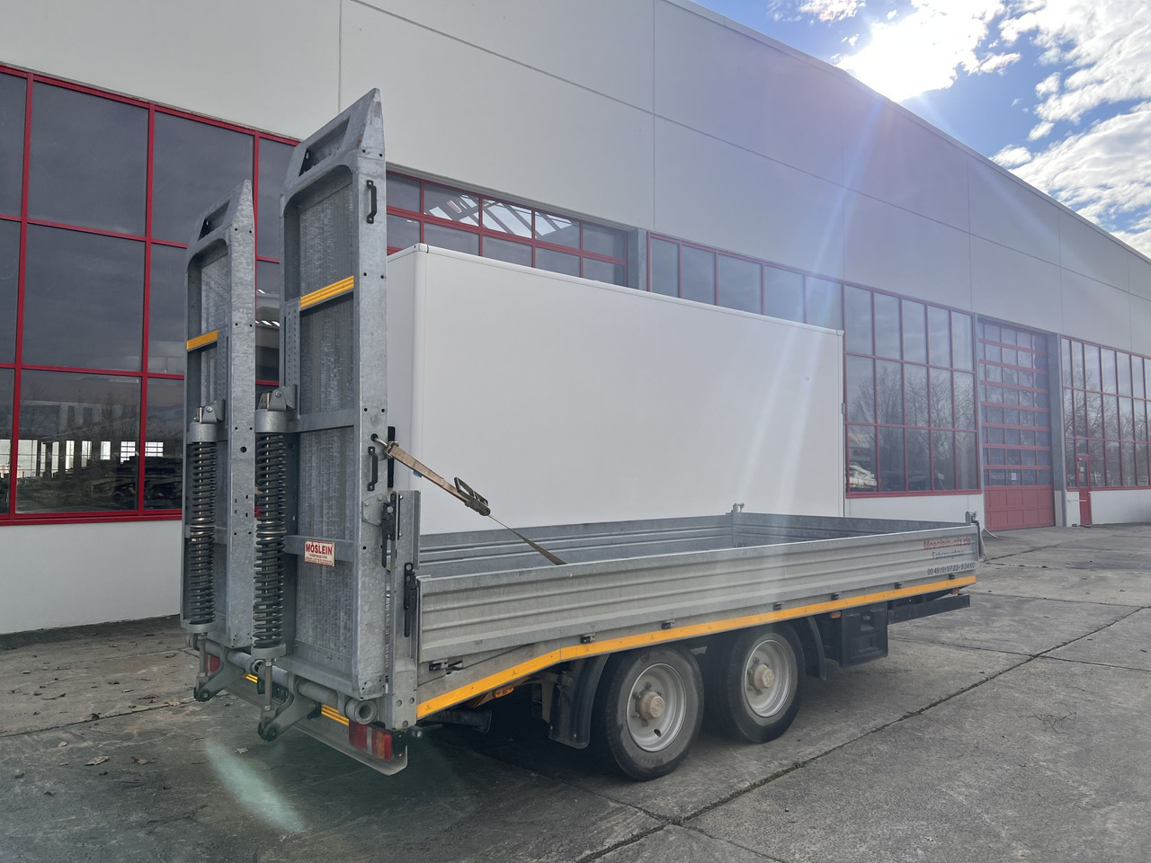 Möslein TTS 11 Schwebheim Tandemtieflader, Breite Rampen, Wenig Benutzt - Låg lastare trailer: bild 3 Möslein TTS 11 Schwebheim Tandemtieflader, Breite Rampen, Wenig Benutzt - Låg lastare trailer: bild 3