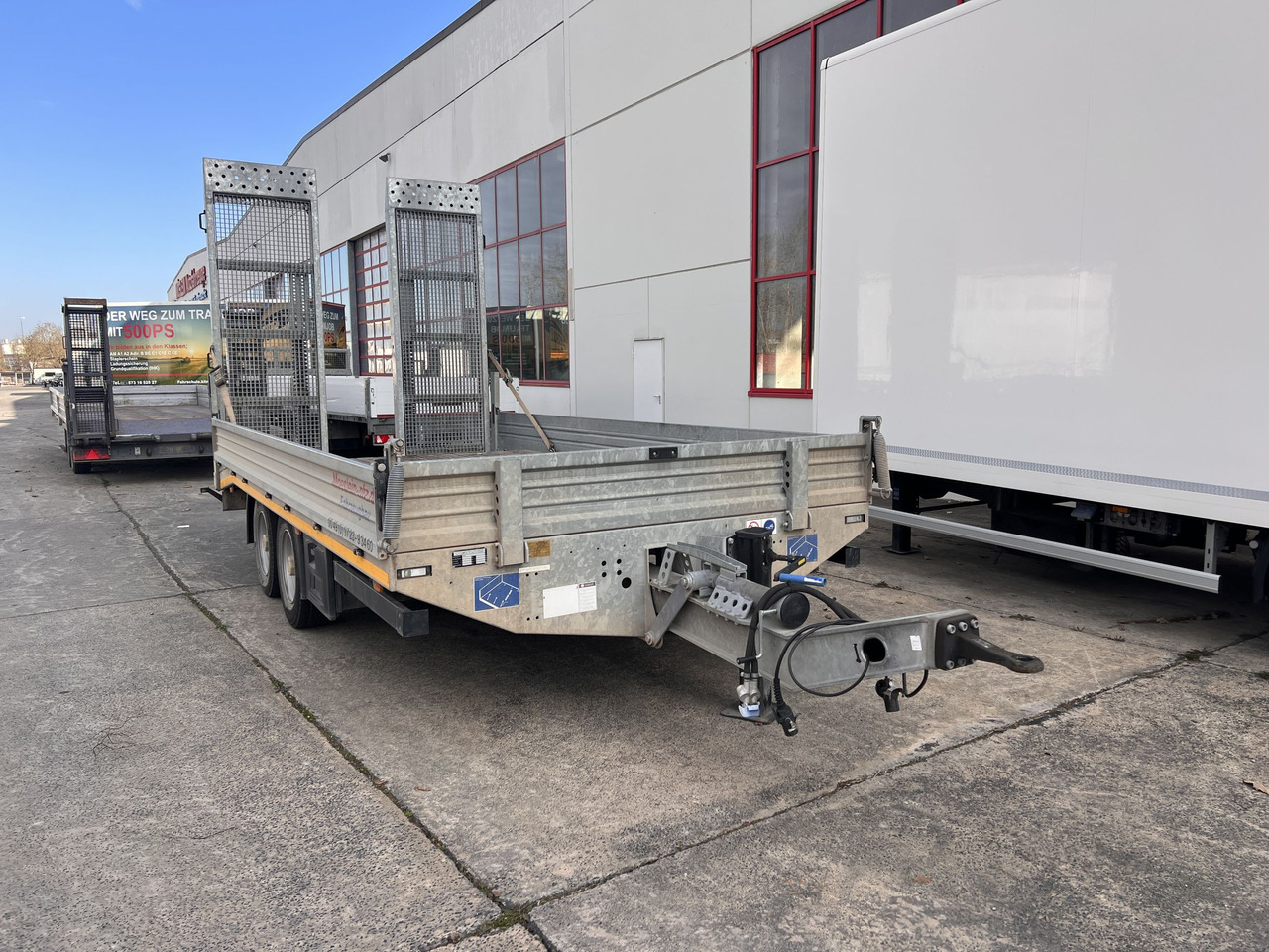 Möslein TTS 11 Schwebheim Tandemtieflader, Breite Rampen, Wenig Benutzt - Låg lastare trailer: bild 5 Möslein TTS 11 Schwebheim Tandemtieflader, Breite Rampen, Wenig Benutzt - Låg lastare trailer: bild 5