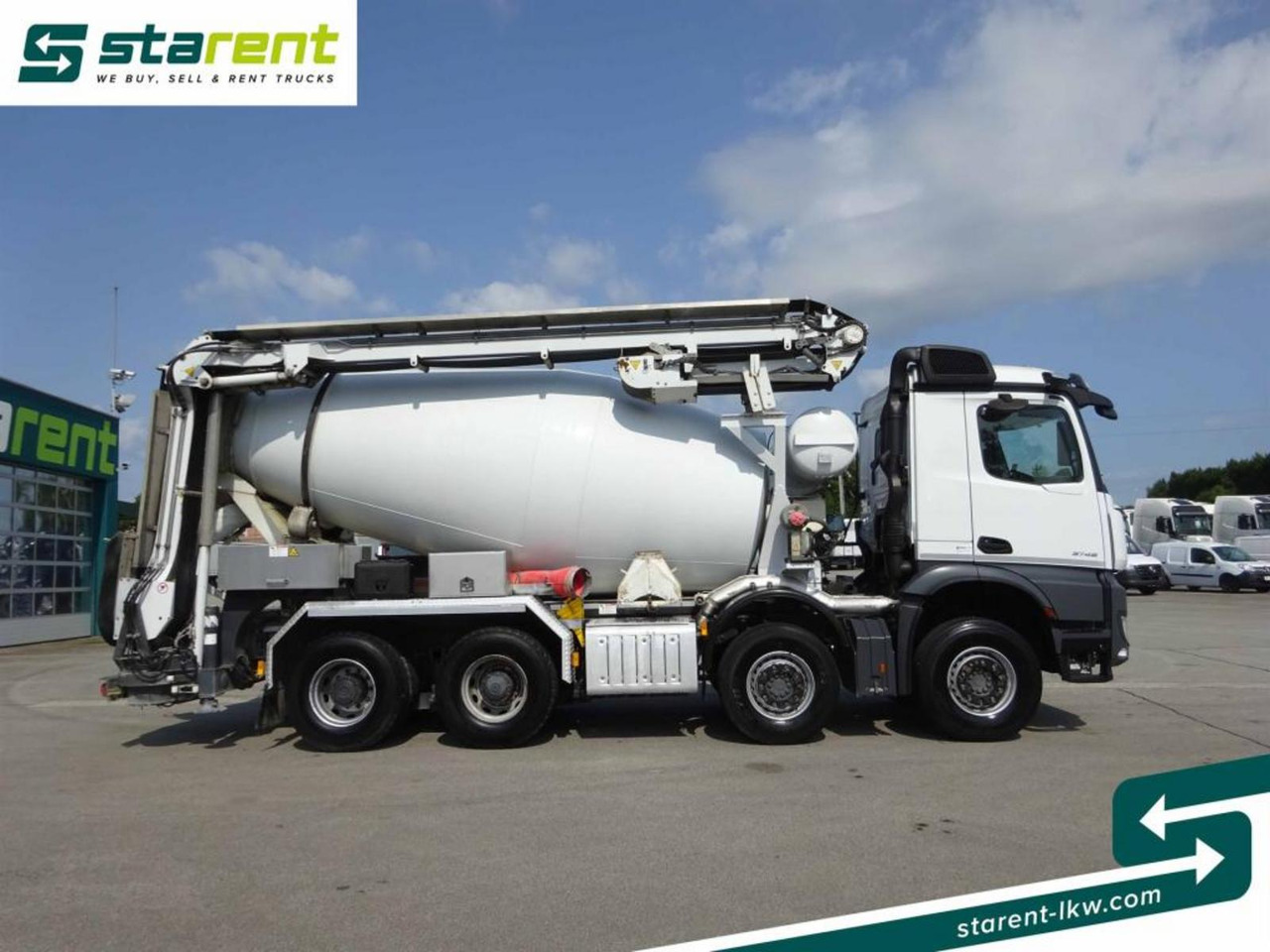 Mercedes Benz Arocs 3748 8x4 Liebherr Betonmischer + Förderband - Betongbil: bild 4 Mercedes Benz Arocs 3748 8x4 Liebherr Betonmischer + Förderband - Betongbil: bild 4