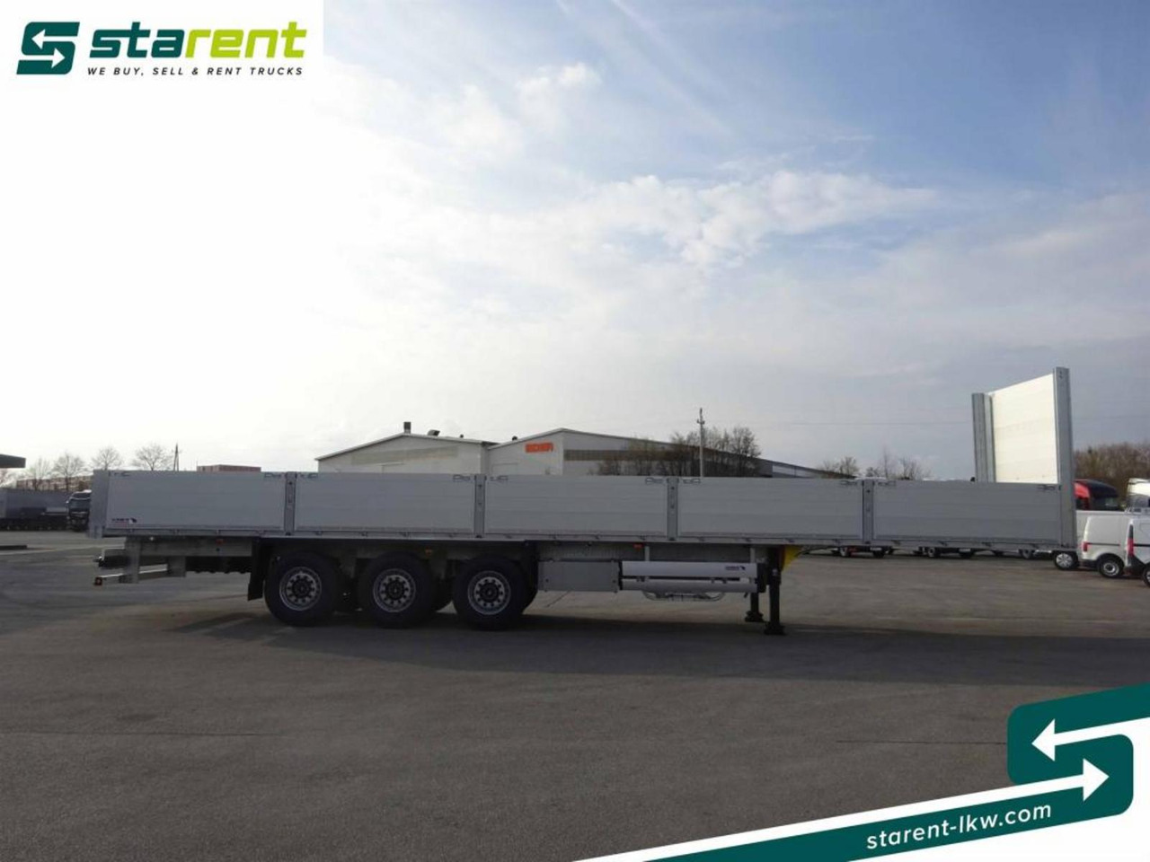 Schmitz Baustofftrailer Liftachse Rungen 80cm Bordwände - Flaktrailer: bild 4 Schmitz Baustofftrailer Liftachse Rungen 80cm Bordwände - Flaktrailer: bild 4