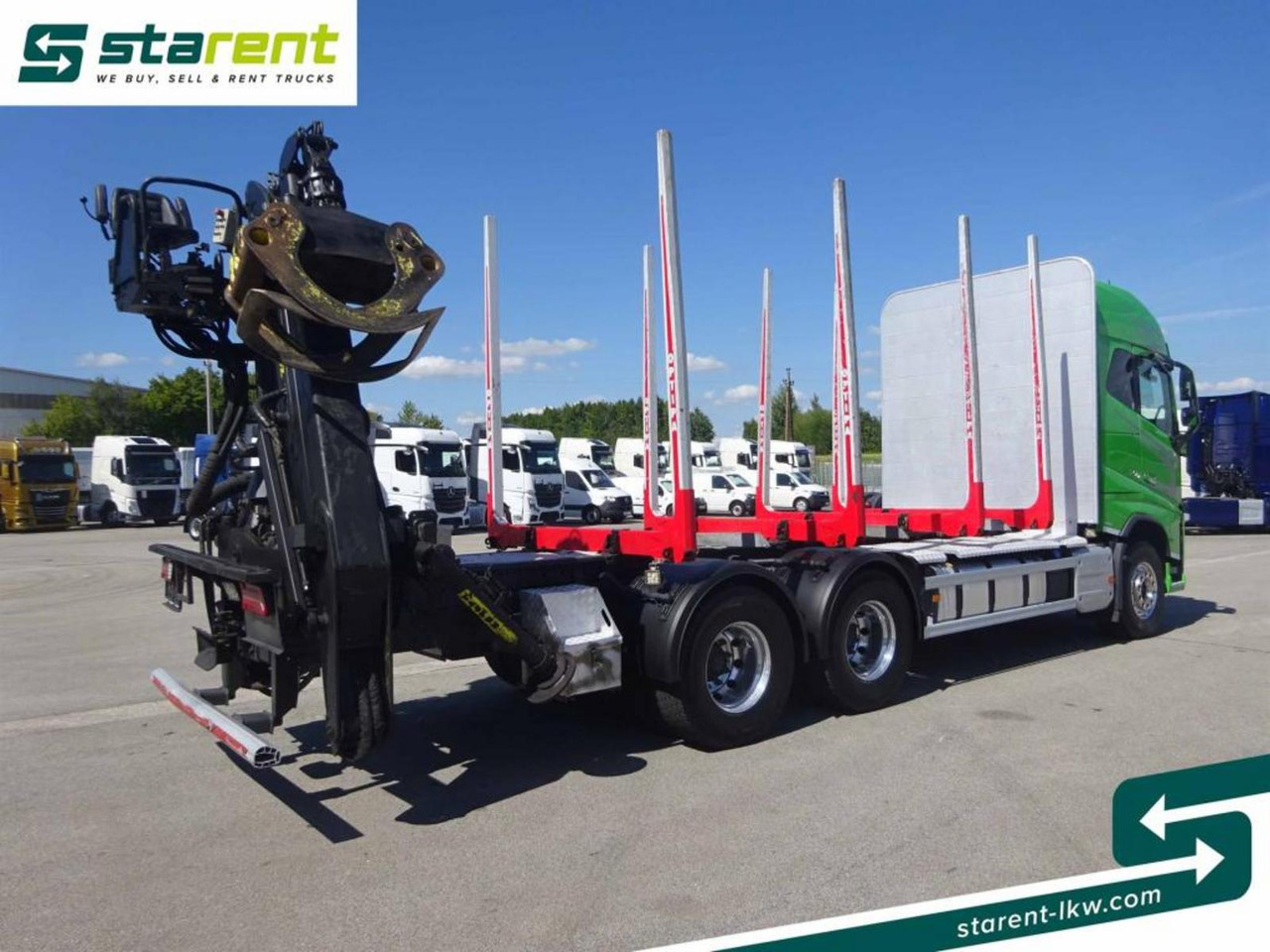 Volvo FH16 750 6x4 Holzaufbau mit Kran (Tajfun LIV120Z) - Timmerbil: bild 5 Volvo FH16 750 6x4 Holzaufbau mit Kran (Tajfun LIV120Z) - Timmerbil: bild 5