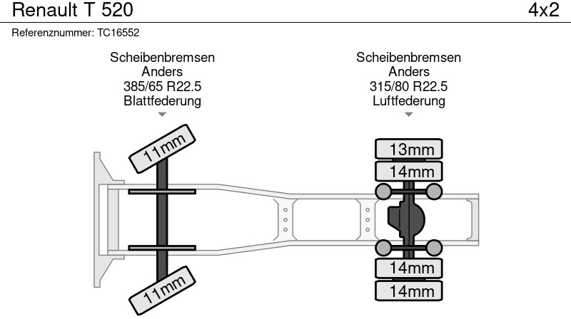 Dragbil Renault T 520: bild 8