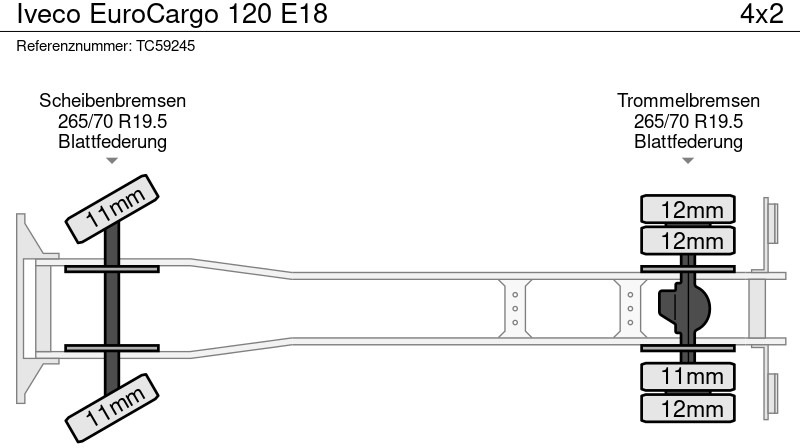 Iveco EuroCargo 120 E18 - Chassi lastbil: bild 4 Iveco EuroCargo 120 E18 - Chassi lastbil: bild 4