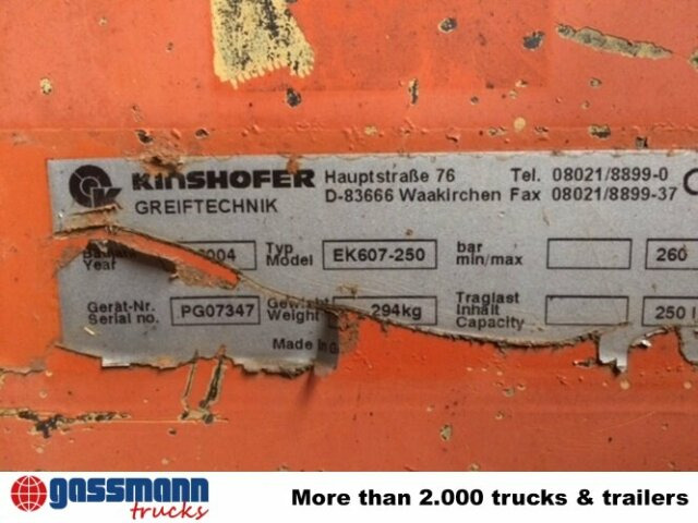 2-Schalengreifer EK607-250 - Gripskopa för Byggmaskiner: bild 3 2-Schalengreifer EK607-250 - Gripskopa för Byggmaskiner: bild 3