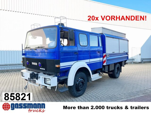 Iveco 120-23 AW 4x4 Doka, V8-Motor, Gerätewagen, - Flakbil: bild 1 Iveco 120-23 AW 4x4 Doka, V8-Motor, Gerätewagen, - Flakbil: bild 1
