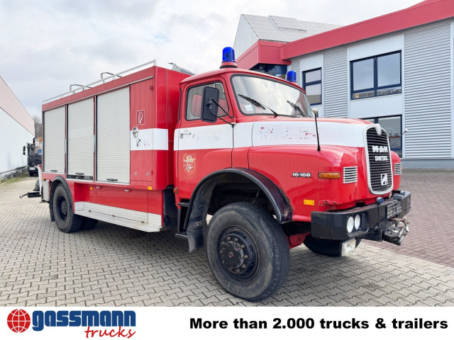 Släck/ Räddningsvagn MAN 16.168 HAK 4x4, Seilwinde, Heckkran Hiab 650/1: bild 10