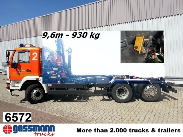 MAN 25/18.284 6x2-4 LL,Kran HMF 1113 K3, Funk, - Lastväxlare lastbil, Kranbil: bild 1 MAN 25/18.284 6x2-4 LL,Kran HMF 1113 K3, Funk, - Lastväxlare lastbil, Kranbil: bild 1