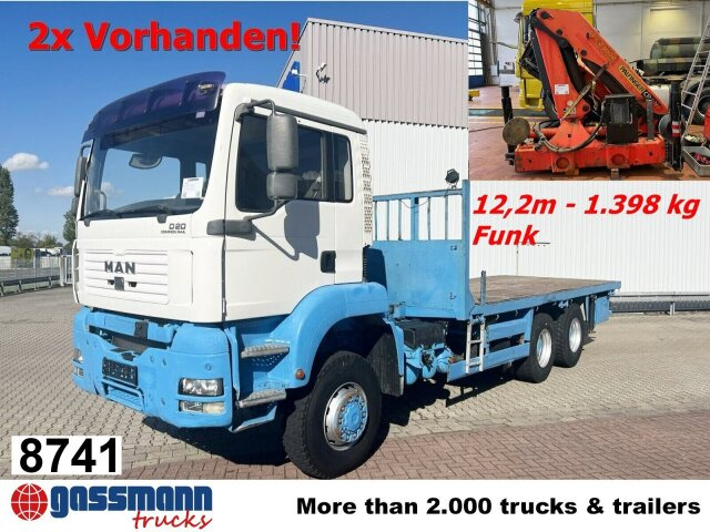 MAN TGA 26.310 6X6 BB mit Kran HMF 1253-K4, Funk - Flakbil, Kranbil: bild 1 MAN TGA 26.310 6X6 BB mit Kran HMF 1253-K4, Funk - Flakbil, Kranbil: bild 1