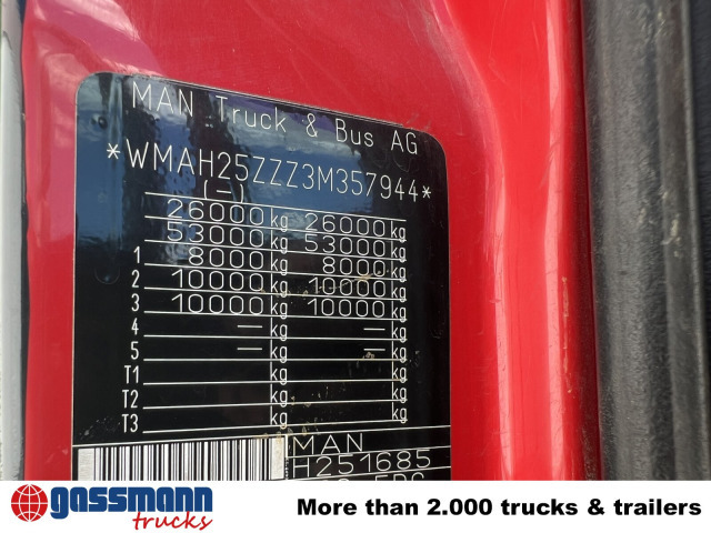 MAN TGA 26.363/410 6x4 BB, 2-S-Alukipper - Tippbil lastbil, Kranbil: bild 2 MAN TGA 26.363/410 6x4 BB, 2-S-Alukipper - Tippbil lastbil, Kranbil: bild 2