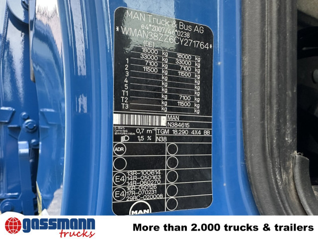 MAN TGM 18.290 4X4 BB, EEV, Heckkran Atlas AK - Tippbil lastbil, Kranbil: bild 5 MAN TGM 18.290 4X4 BB, EEV, Heckkran Atlas AK - Tippbil lastbil, Kranbil: bild 5