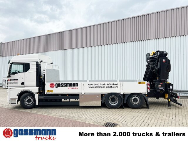 MAN TGX 26.510 6x2-4 LL, Kran Hiab X-HiPro 548 E-8, - Flakbil, Kranbil: bild 2 MAN TGX 26.510 6x2-4 LL, Kran Hiab X-HiPro 548 E-8, - Flakbil, Kranbil: bild 2