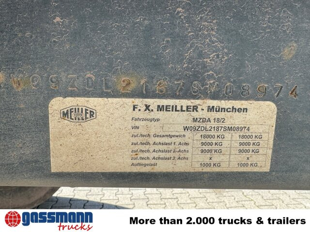 Meiller Meiller MZDA 18/2, geteilte Alu-Bordwände, ca. - Tippsläp: bild 3 Meiller Meiller MZDA 18/2, geteilte Alu-Bordwände, ca. - Tippsläp: bild 3