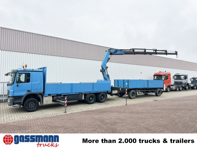 Mercedes-Benz Actros 2741 L 6x4, Twist-Lock ausz. auf 3m, - Flakbil, Kranbil: bild 3 Mercedes-Benz Actros 2741 L 6x4, Twist-Lock ausz. auf 3m, - Flakbil, Kranbil: bild 3